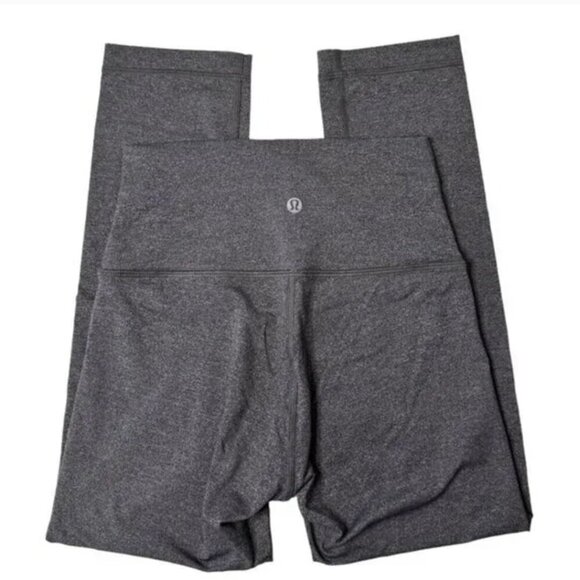 Lululemon Wunder Under Crop Luxtreme Heathered Black size 2 W6AW2S - Picture 4 of 5
